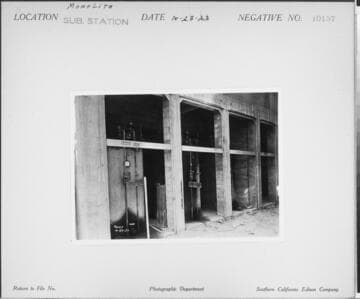 Monolith substation