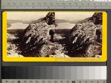 203. Donner Lake, Tunnels Nos. 7 and 8, from Summit Tunnel, Eastern Summit in distance