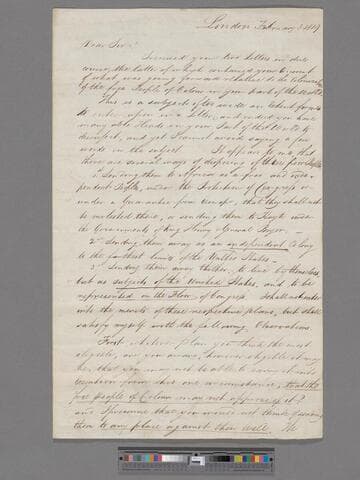 Clarkson, Thomas. Letter to Prince Sanders