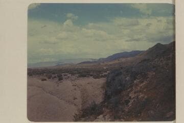 Valley at foot of Grand Wash Cliffs. From Highway 66