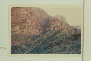 Gully above Ervin Spring. Peak upper right is Ervin Butte