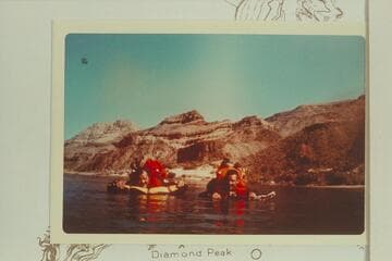 Floating on air mattresses below mouth of 222 Mile Creek