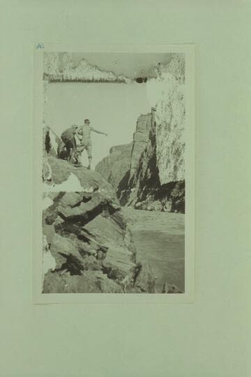Lint, Freeman, and Kolb looking over Sockdologer. Bright Angel gauge: 33,400 cfs
