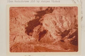 Y and Cross Canyons. Edge of slump block at lower left