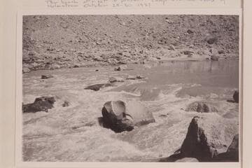 Rapid No. 23 at Mile 202.20/Rapid #24 in The Big Drop in Cataract Canyon. Mile 202+