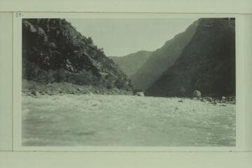 Upper part of Triplett Falls; Canyon of Lodore. Mile 232 1/4