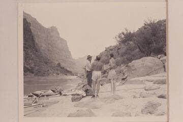 John Riffey; Al Milotte; Anne Desloge. Head of Lava Falls