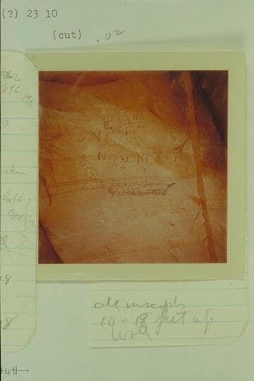Writings on the wall in Loper's Cave