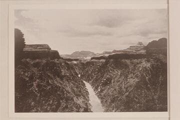 Grapevine Rapid. Plate II, "Grand Canyon of Arizona," Santa Fe Railroad, 1909