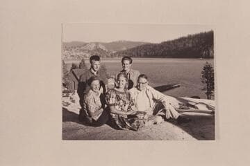 The Farquhar family. Sent with New Year's greeting of 1963