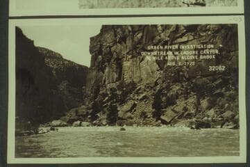 Green River Investigation: Downstream in Ladore Canyon, 3/4 Mile above Alcove Brook