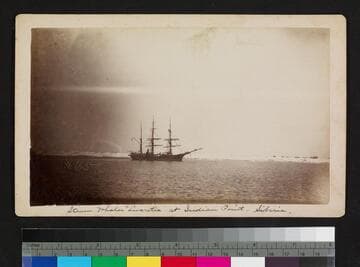 Steam whaler "Lucretia" at Indian Point -- Siberia