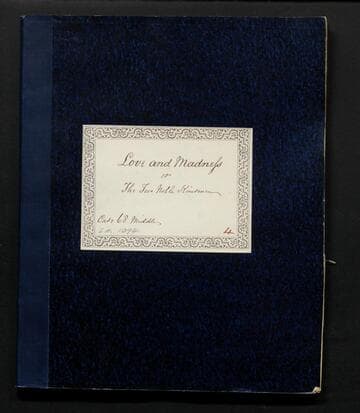 Love and Madness; or, The Two Noble Kinsmen
