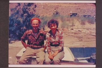 Norm and Doris Nevills. Lees Ferry