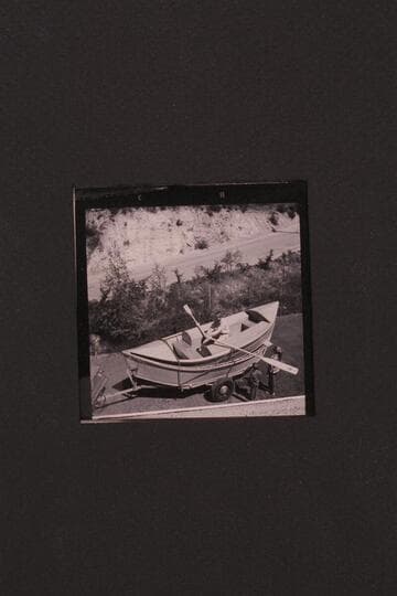 Martin Littons' dory type of skiff built in Oregon. Shown nested in Reilly's hull