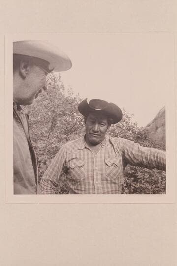 Archeyes Masland and Dan Lehi Willetson. At camp in middle fork of 73.6