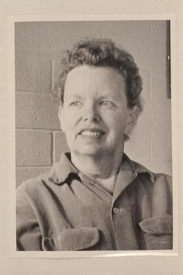 Lois Sanderson; Kanab. She is the wife of Rod Sanderson and joined the 1956 motor cruise of the Grand Canyon at Whitmore Wash and continued on to Boulder City