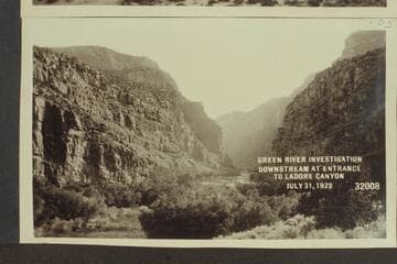 Green River Investigation: Downstream at Entrance to Ladore Canyon
