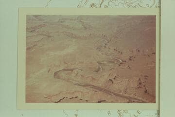 Horsethief Canyon at lower left; Horsethief Point at lower right. Mineral Canyon at middle right. Hell Roarin Canyon at upper right. Bowknot Bend at upper left