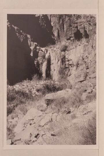 Fall in Stone Creek. Foot of Dubendorff Rapid. The creek was named for Julius F. Stone