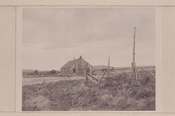The town of Mt. Trumbull. The church-school and teacher's cabin