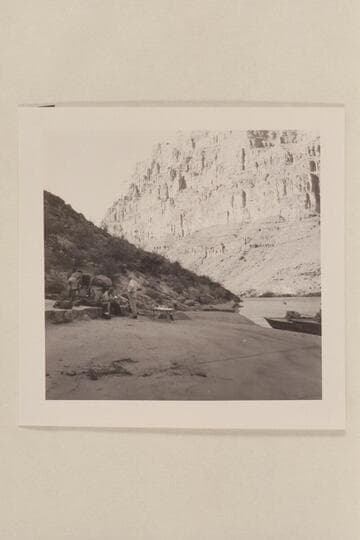 Camp on right bank near Mile 210. Preliminary gauge at Bright Angel Creek, June 21: 90,500 cfs