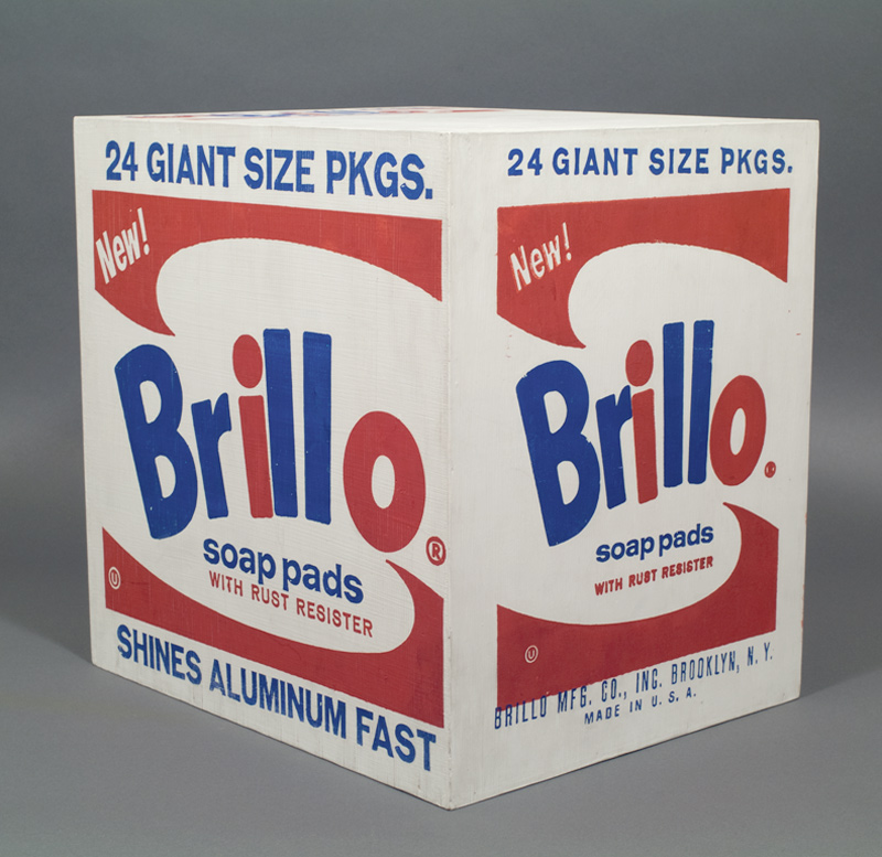 Andy Warhol, Brillo Box (1964); from the estate of Robert Shapazian. Andy Warhol, Brillo Box (1964); from the estate of Robert Shapazian.