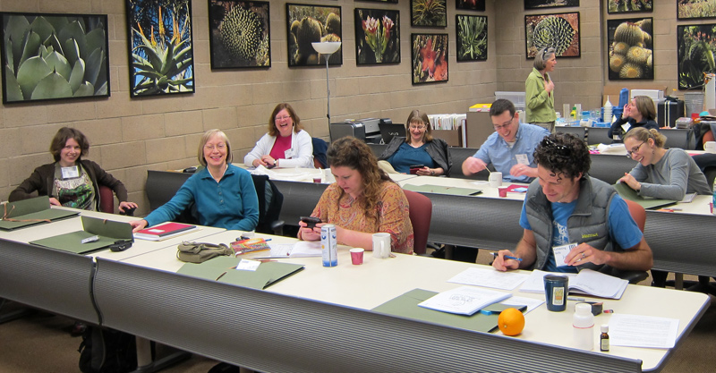 ExhibitingSkillsClass Participants of the "Exhibiting Skills" workshop, held in the Botanical Center.