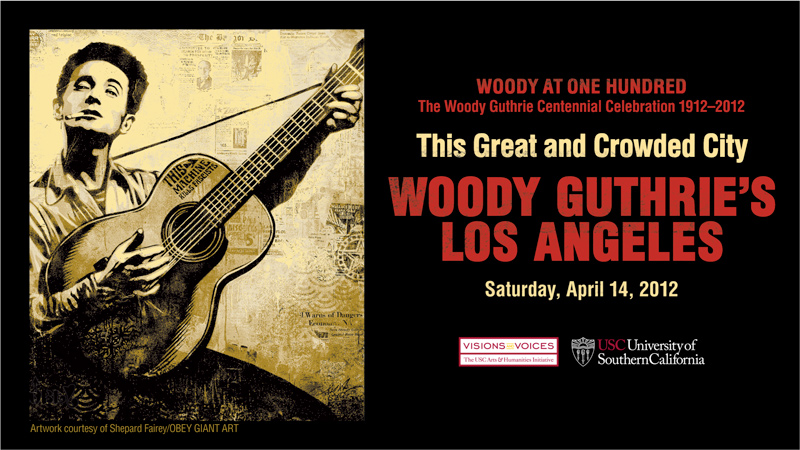 WoodyBanner Woody Guthrie conference banner