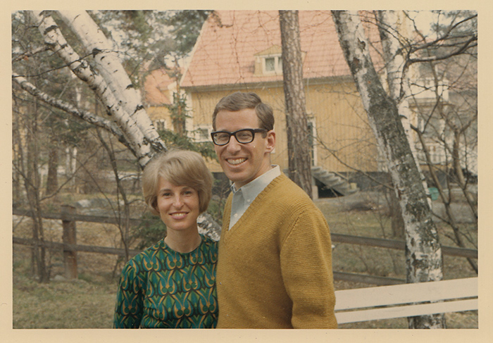 Koblik and his wife, Kerstin, in Stockholm, Sweden, 1967.